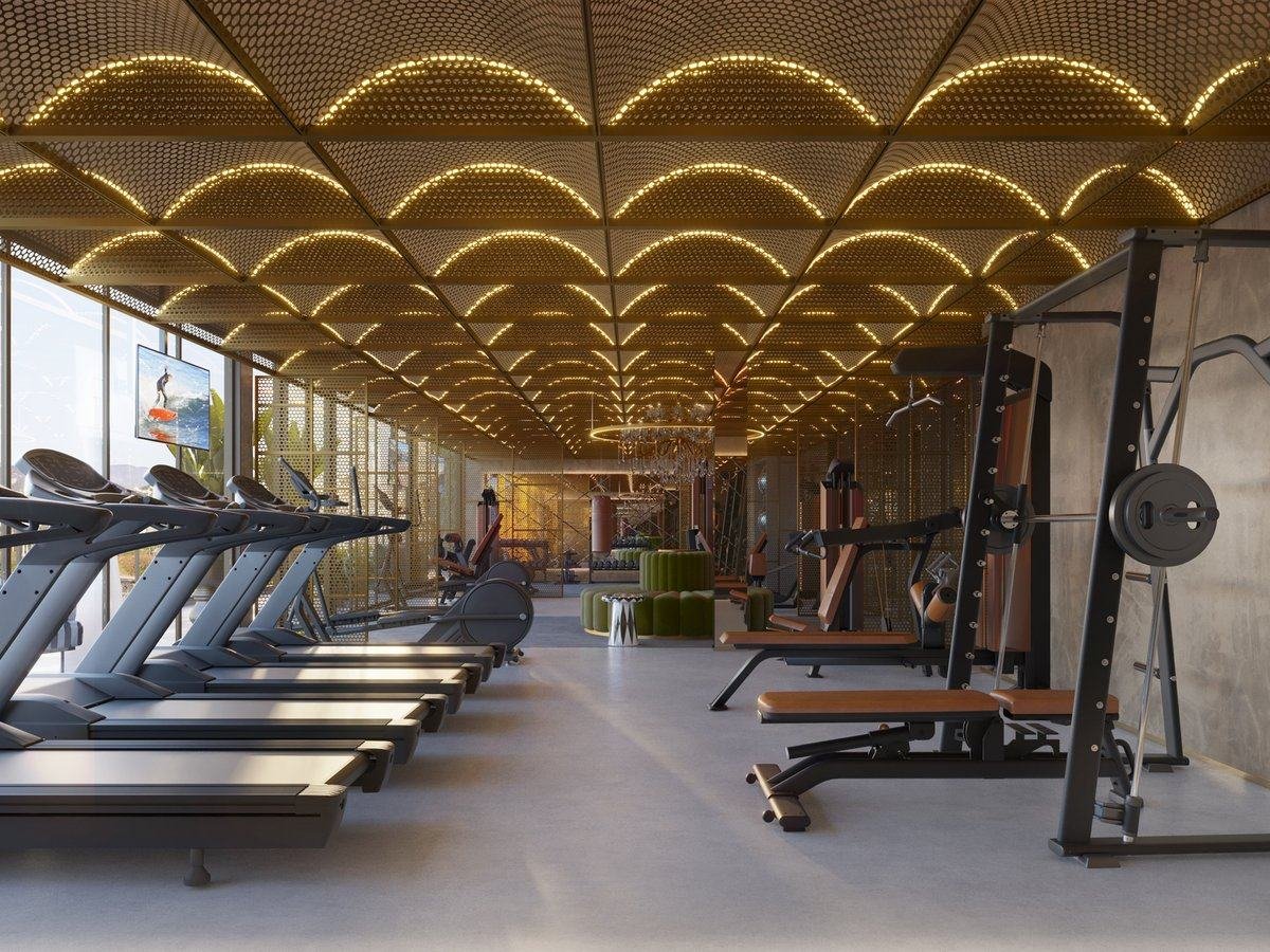Área de cardio do fitness