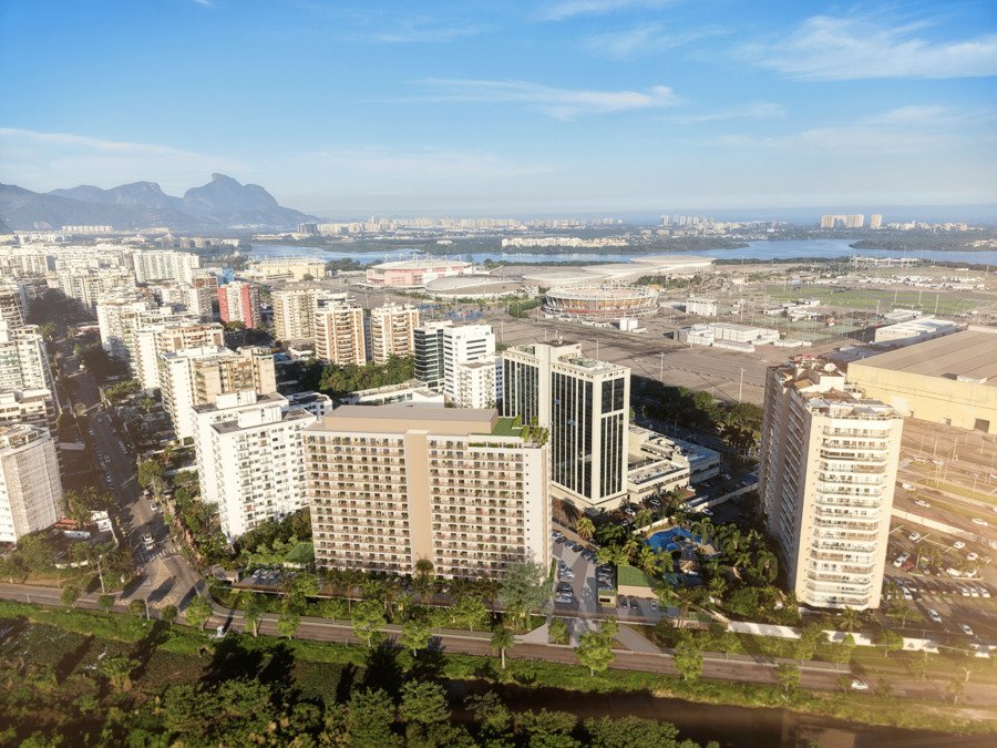 Vista aérea da região